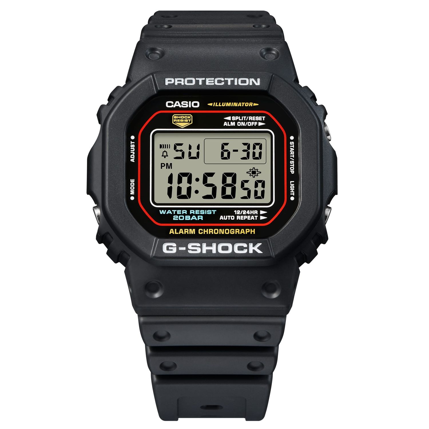 Casio G-Shock DW-5600RL-1JF JDM 200M WR shock-resistant men's watch 48.9 × 42.8 × 13.4 mm JDM (Japan domestic market)