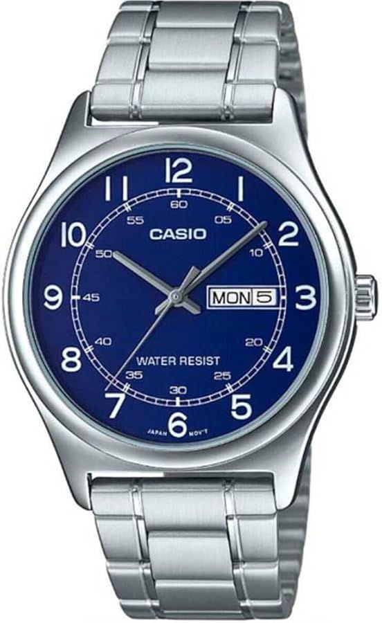 Casio MTP-V006D-2b analog watch steel strap 45.1 × 38 × 9.4 mm