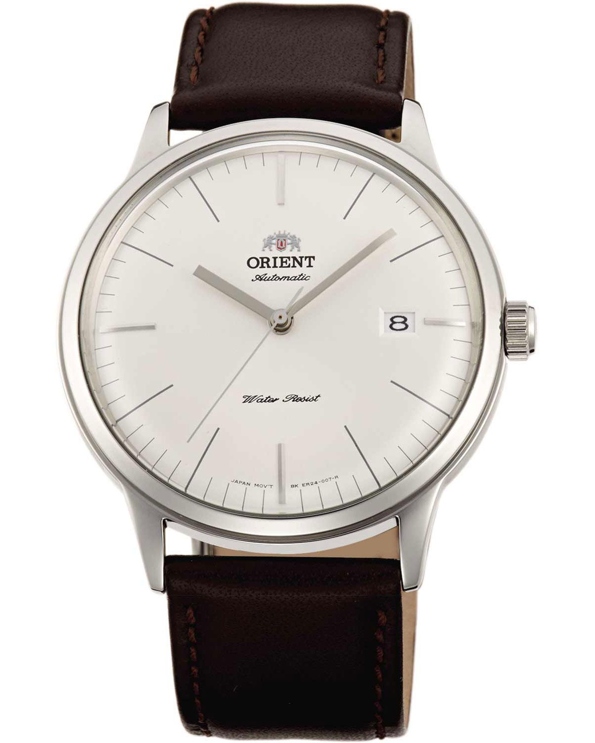 automatic watch men's Orient Bambino TAC0000EW 40.5 mm F6724 30m WR leather strap (hand winding allowed)
