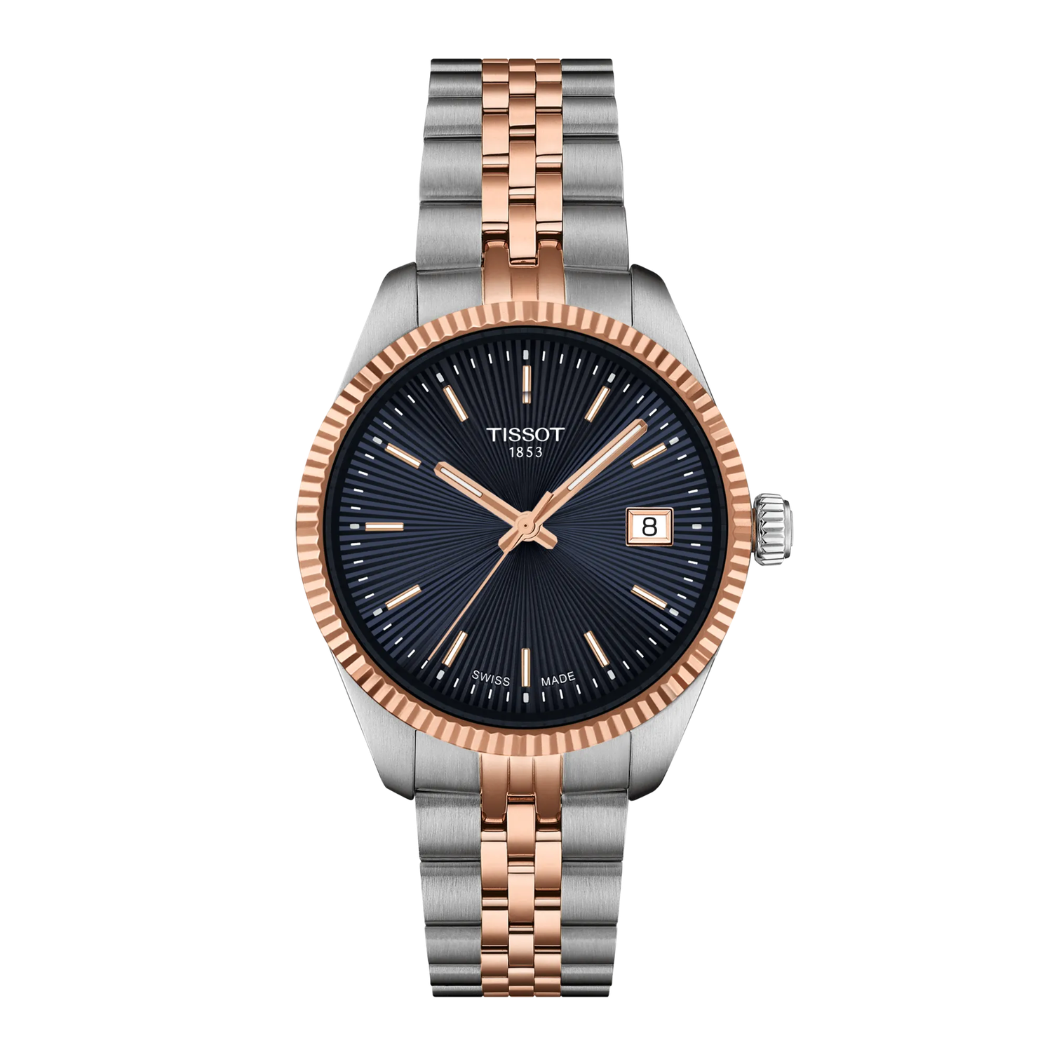 women's watch Tissot Ballade 34mm T156.210.22.041.00 sapphire crystal 100m WR steel strap