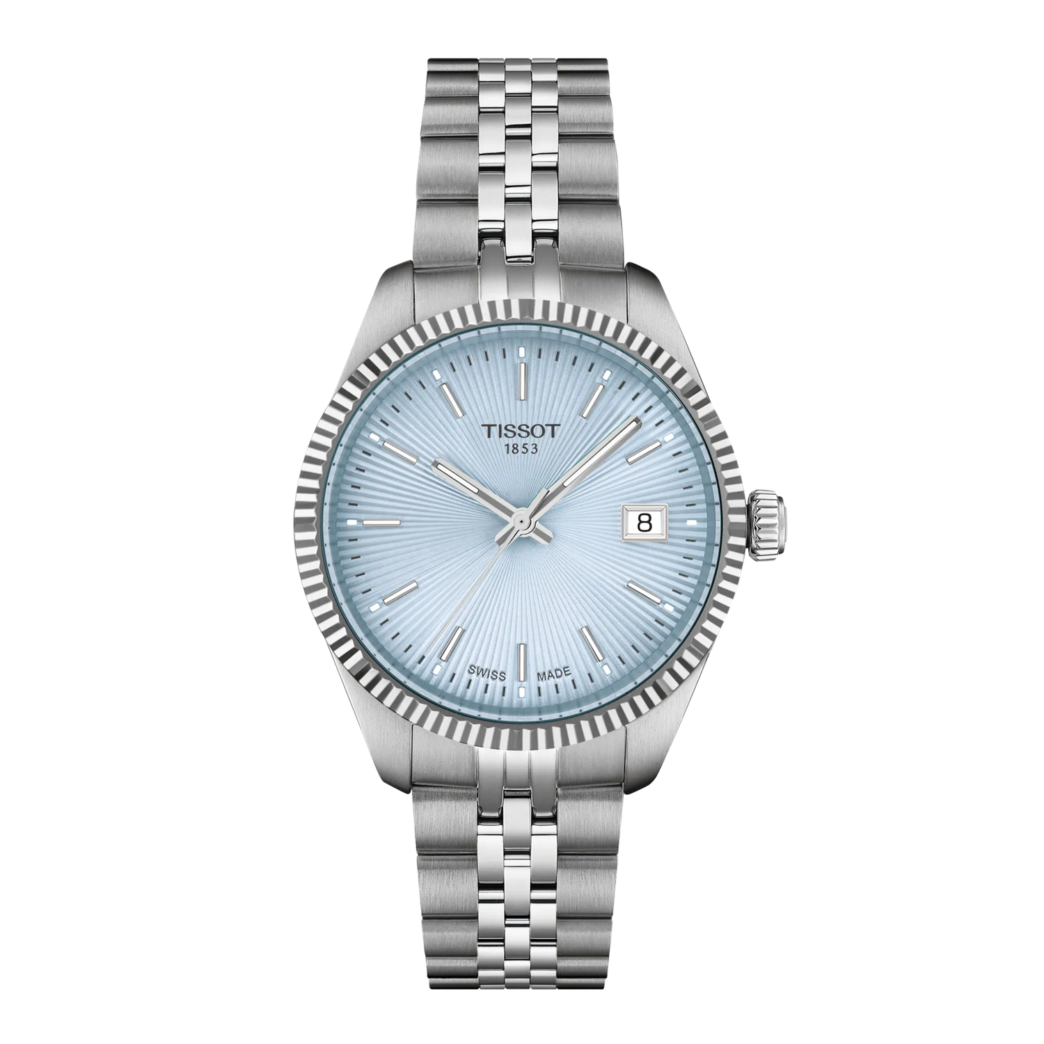 women's watch Tissot Ballade 34mm T156.210.11.351.00 100m WR sapphire crystal steel strap