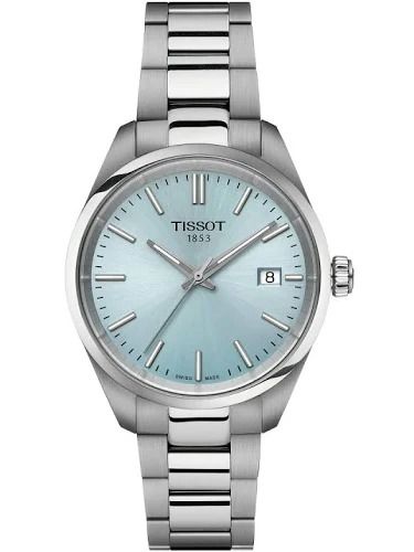 Tissot PR 100 T150.210.11.351.00​ 34mm unisex quartz watch, sapphire crystal, steel strap, 100m WR