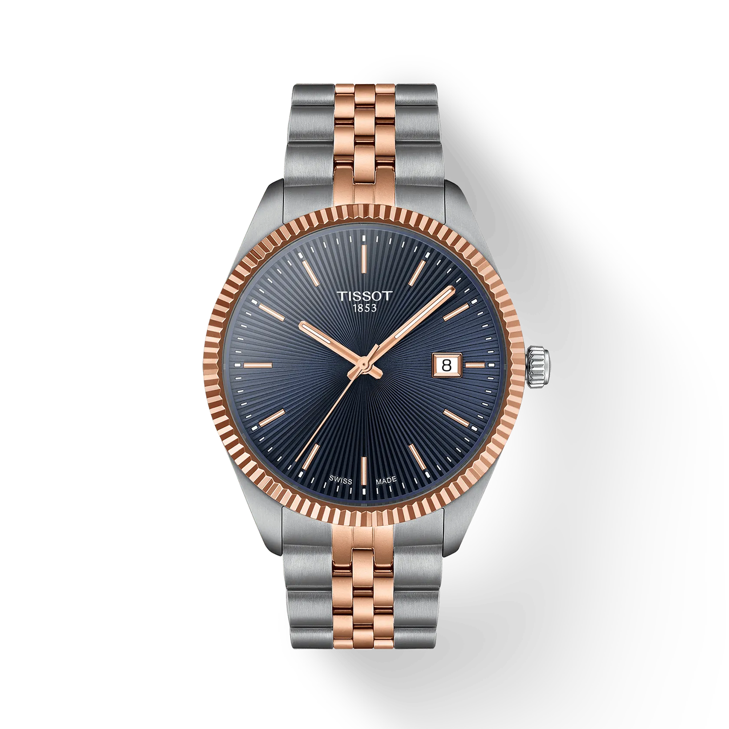 men's watch Tissot Ballade T156.410.22.041.00 40mm sapphire crystal Quartz 100m WR steel strap