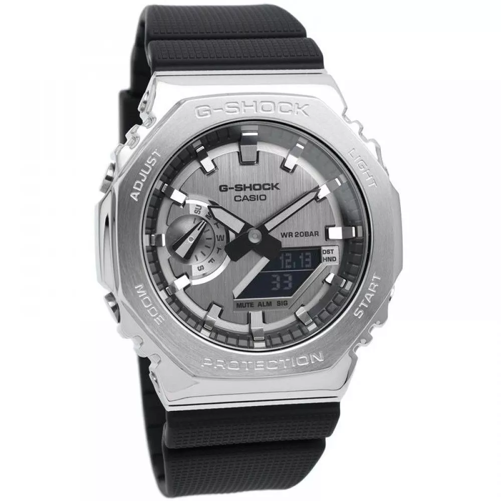 Casio G-Shock GM-2100-1A “CasiOak” Stainless Steel - Sports Watch Shock Resistant and Water Resistant to 200m