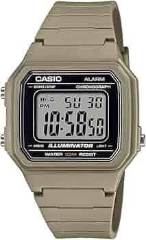 Casio Sports W-217H-5AV Men's Digital Sports Watch, 43.1 × 41.2 × 10.5 mm, Illuminator, 7-Year Battery Life, Easy-to-Read Display