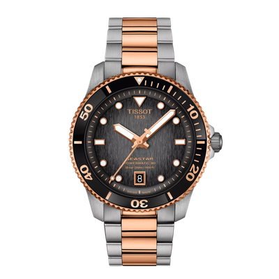 Tissot Seastar 1000 Powermatic 80 40mm T120.807.22.051.01 men's automatic diving watch 80-hour power reserve sapphire crystal 300m WR steel strap