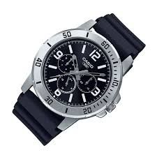 Casio MTP-VD300-1b sport men's watch 45mm ion plated water resist chronometer