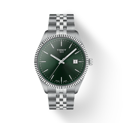Tissot Ballade 40mm men's watch T156.410.11.091.00 40mm sapphire crystal 100m WR steel strap