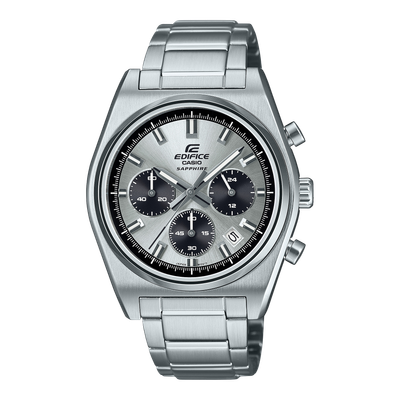 Casio Edifice EFB-730D-7A men's chronograph watch, 40 mm, 100 m WR, sapphire crystal, steel strap