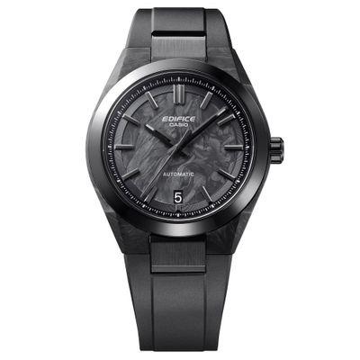 Casio Edifice Forged Carbon Automatic EFK-100XPB-1AJF 40mm 100m WR JDM (Japanese domestic market) automatic watch with resin strap