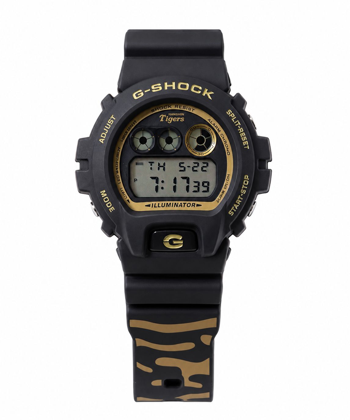 Casio G-SHOCK DW-6900X Men's Watch Hanshin TIGERS 90th Anniversary LIMITED JDM 53.2 × 50.0 × 18.7 mm Limited Edition 200M WR JDM (Japanese domestic market)