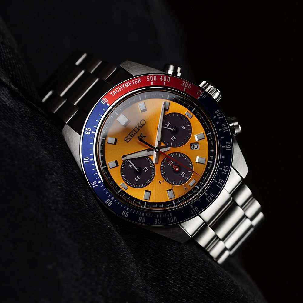 Seiko Prospex Speedtimer ‘Pogue’ SSC947P1 solar chronograph watch, 41.4 mm, 100 m WR, sapphire crystal, steel strap