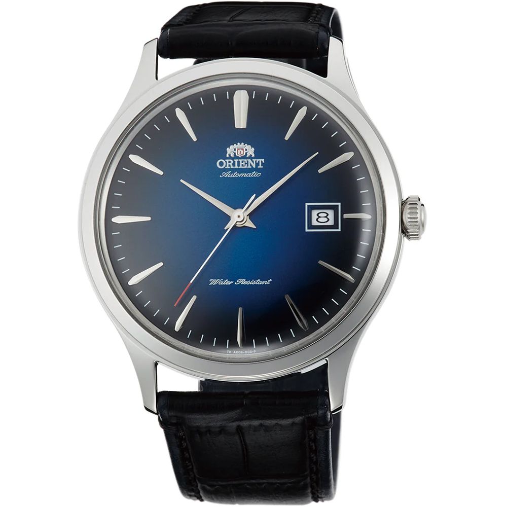 Orient Bambino TAC08004D men's automatic watch, 42 mm, 30 m WR, leather strap