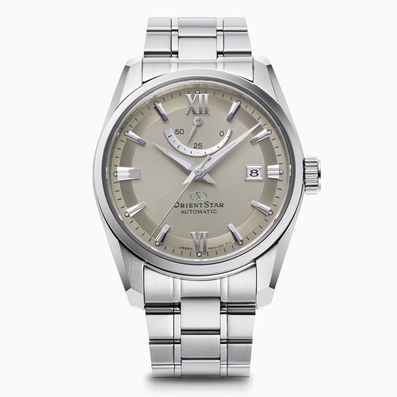 Orient Star RK-AU0110N JDM men's automatic watch 38.5mm 100M WR 50H Power reserve Made in Japan Calibre F6N43 Steel strap JDM (Japanese domestic market)