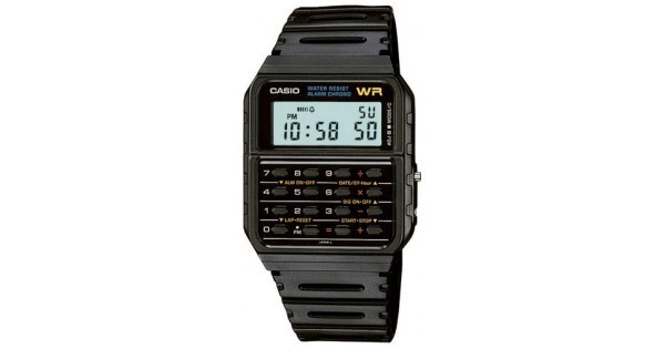Reloj hombre CASIO CA-53W calculadora multifunción water resist y alarma
