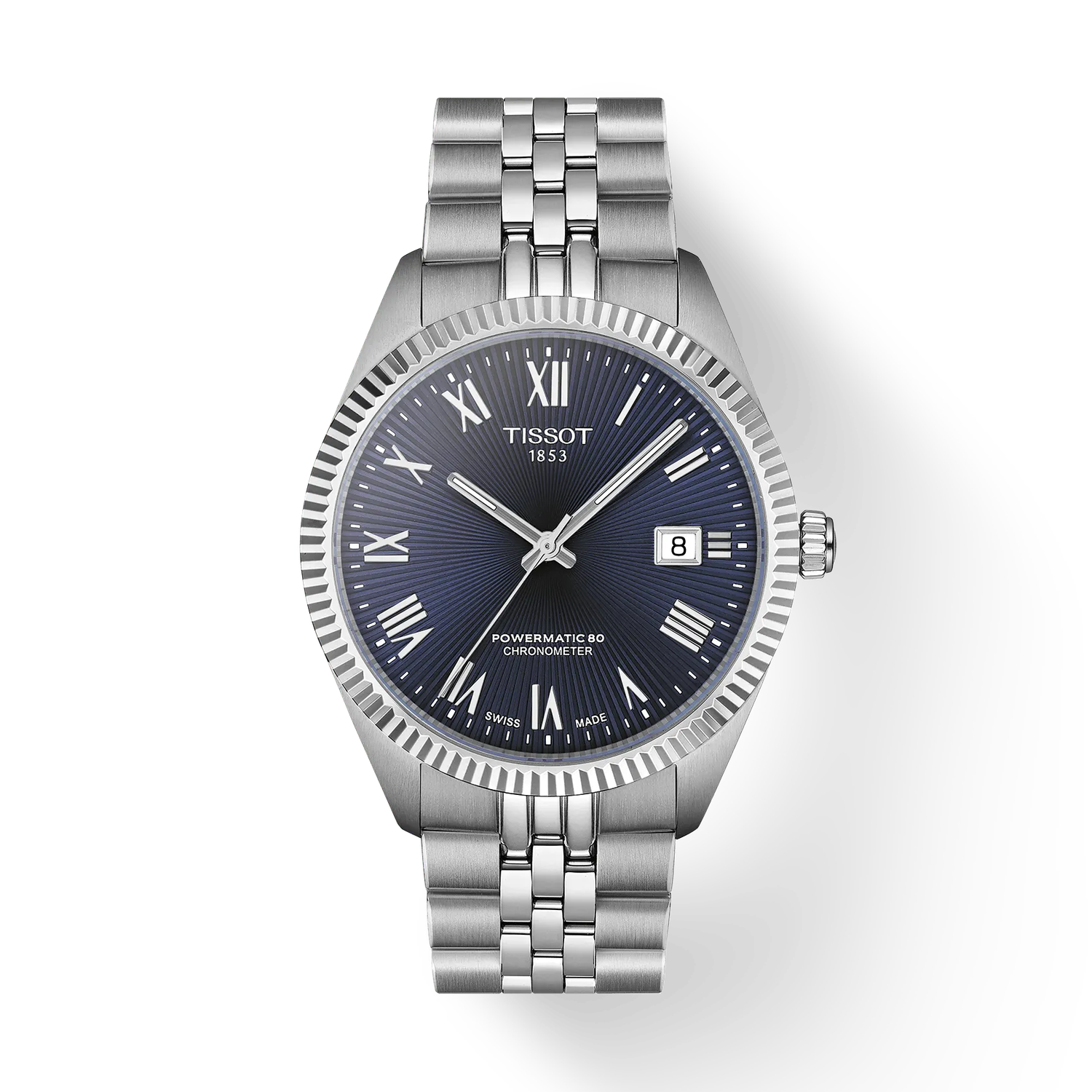 Men’s automatic Tissot Ballade T156.408.11.043.00 39 mm – Sapphire, 100 m, 80h reserve, steel bracelet