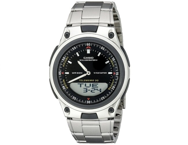 Reloj hombre CASIO aw-80d-1a Hora Mundial - 30 telememo - 10 años batería