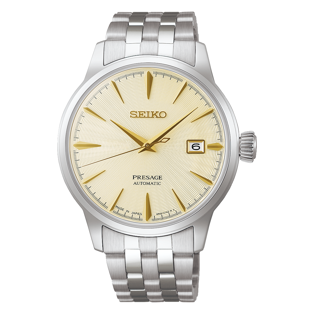 Seiko Presage Cocktail Champagne SARY273 JDM 40.5mm 50m WR automatic men's watch Made in Japan Steel strap JDM (Japanese domestic market)