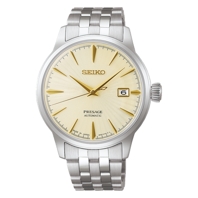 Seiko Presage Cocktail Champagne SARY273 JDM 40.5mm 50m WR automatic men's watch Made in Japan Steel strap JDM (Japanese domestic market)