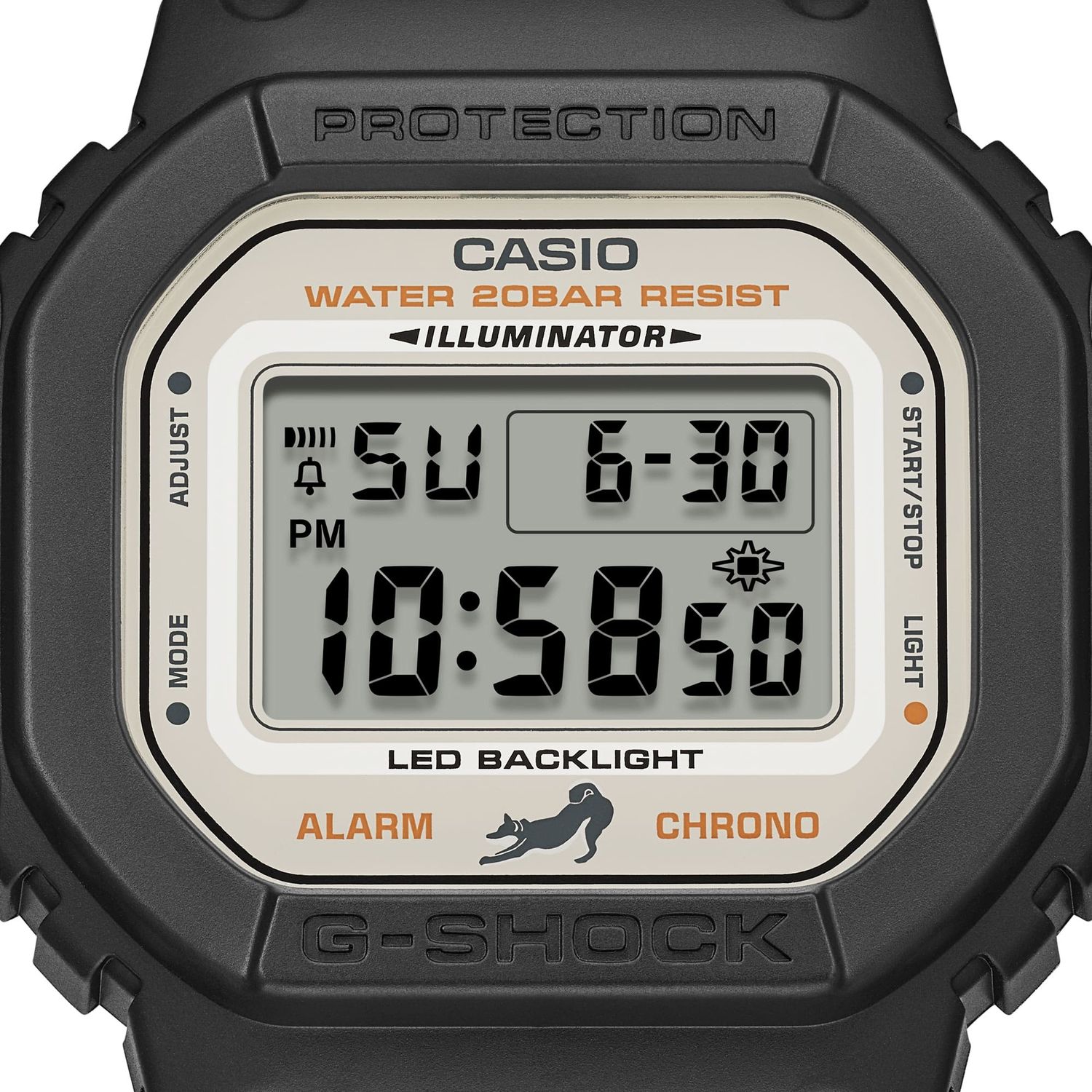 Casio G-Shock Shiba Inu DW-5600SHB-1JR JDM Limited Edition Men's Watch Made in Japan 48.9 x 42.8 mm 200m WR JDM (exclusive Japanese market version)