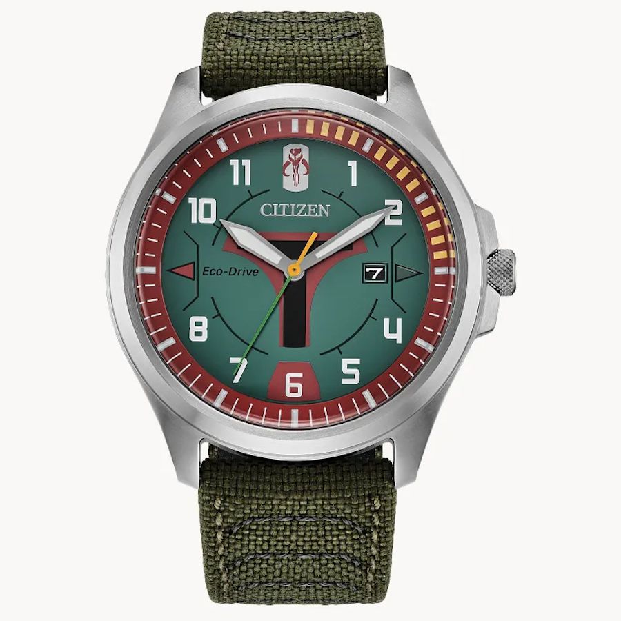 Citizen Star Wars Boba Fett AW1418-06W Men's Watch 44mm 100m WR Cordura fabric strap Eco-Drive movement (powered by solar energy or light)