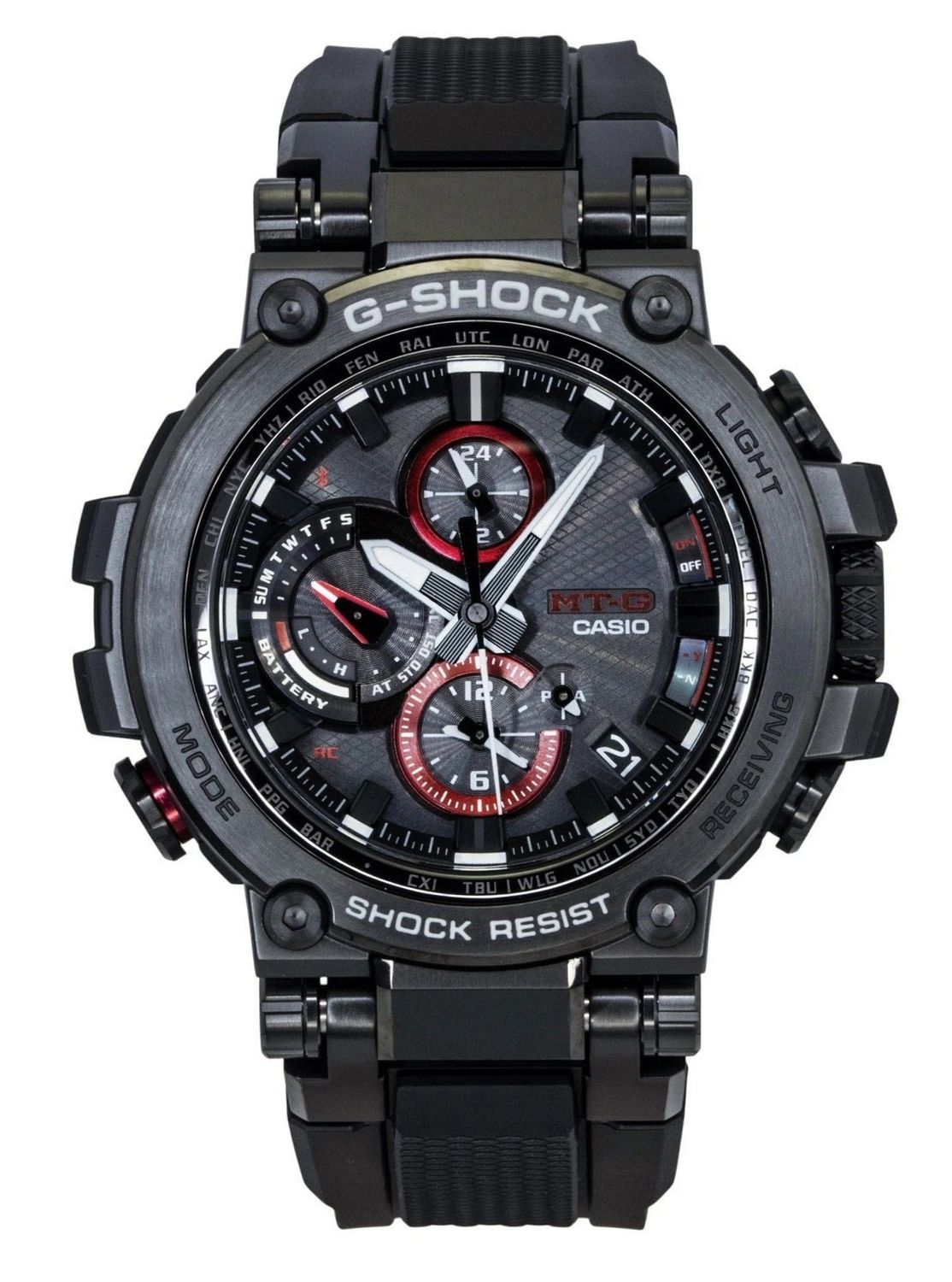 Casio G-SHOCK Bluetooth radio-controlled men's watch MTG-B1000B-1AJF JDM “MT-G” Premium – Sapphire – All Black Edition Made in Japan 200m WR Triple G Resist JDM (Japanese domestic market)
