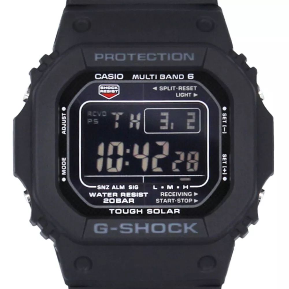 Casio G-SHOCK GW-M5610U-1BJF radio-controlled solar watch “The Origin” JDM All Black Edition (Updated Module) 200M WR JDM (Japan Domestic Market)