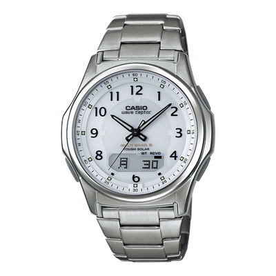 Casio Wave Ceptor WVA-M630TDE-7A (Titanium Edition) radio-controlled titanium sundial JDM 45.1 × 42.1 × 11 mm titanium case and strap JDM (Japanese domestic market)