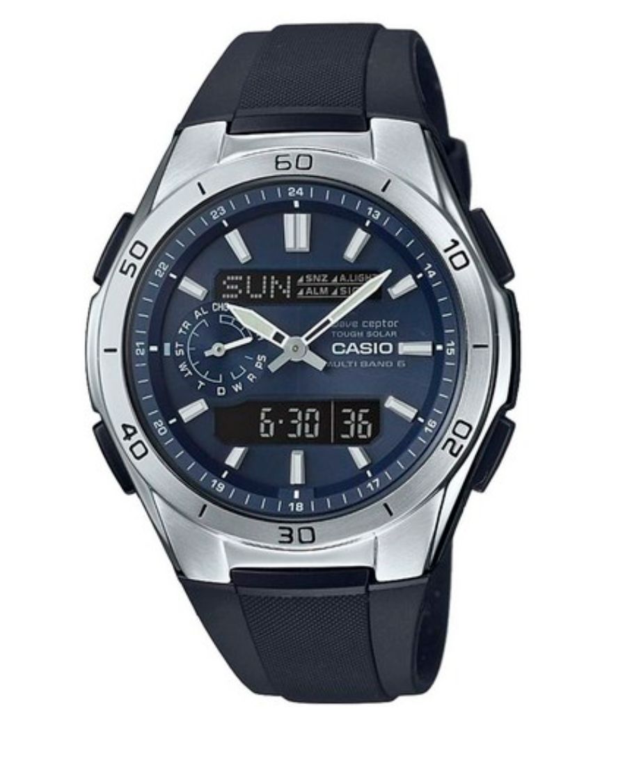 Casio WaveCeptor WVA-M650-2AJF radio-controlled sundial JDM 48.8 × 43.5 × 14.5 mm 100M silicone strap JDM (Japanese domestic market)