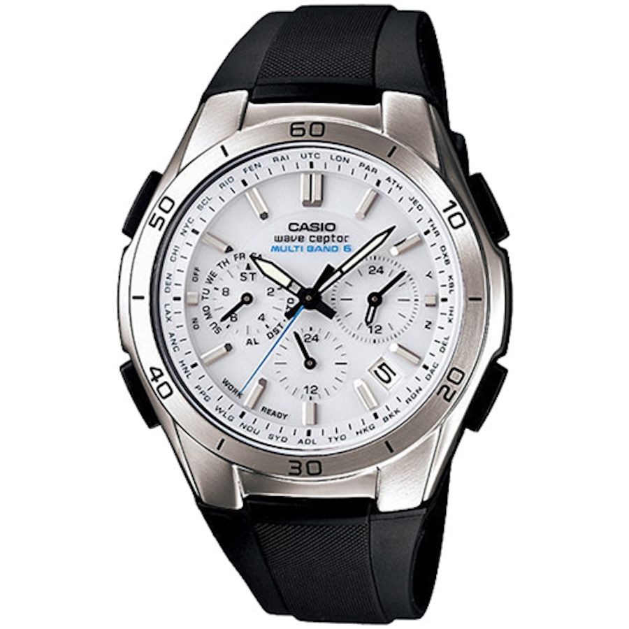 Casio WaveCeptor WVQ-M410-7AJF radio-controlled solar watch JDM 48.7 × 43.5 × 13.4 mm 100m WR silicone strap JDM (Japanese domestic market)