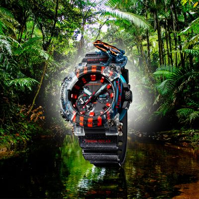 Casio G-Shock FROGMAN GWF-A1000APF-1JR JDM Bluetooth Solar Radio-Controlled Watch – Limited Edition 30th Anniversary “Poison Dart Frog” Made in Japan 200m WR Carbon Monocoque Multicolor Carbon Bezel Sapphire Crystal Dual Coil Motors JDM (Japanese Dom