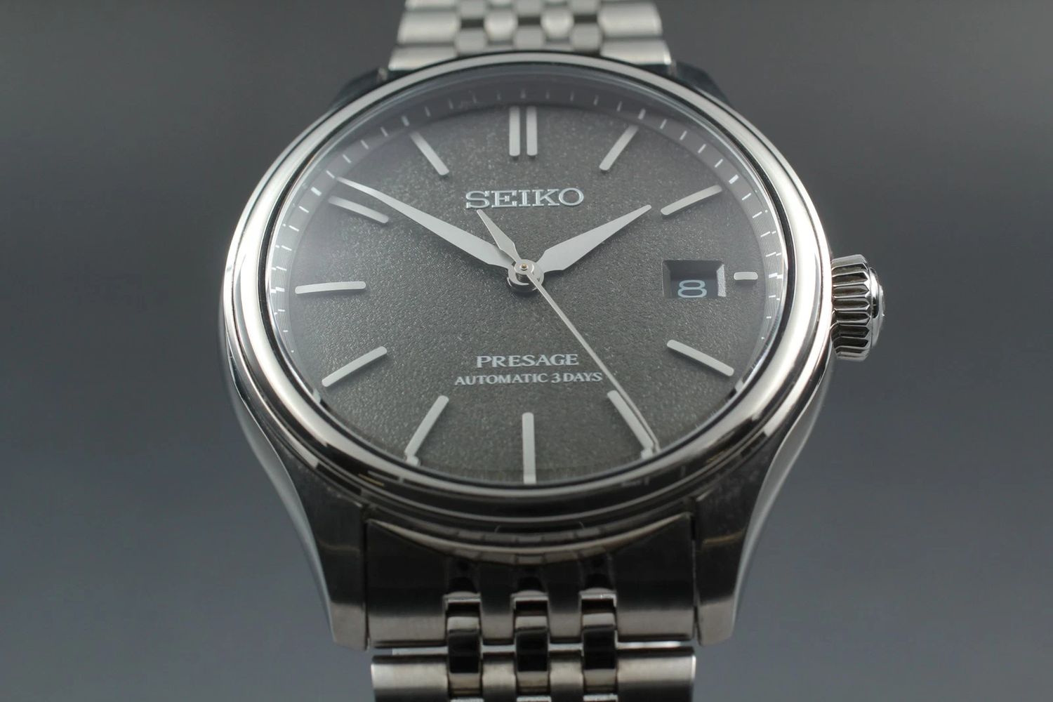 Seiko Presage Classic Series SARX123 men's automatic watch JDM 40.2mm – Black dial, sapphire crystal, and steel with “Diamond Shield” made in Japan 6R55 100m WR JDM (Japanese domestic market) 3 days power reserve