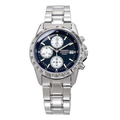 Seiko Chronograph SND365P1 Unisex Quartz Chronograph Watch (Caliber 7T92) JDM 38mm 100m WR Steel Strap JDM (Japanese Domestic Market)