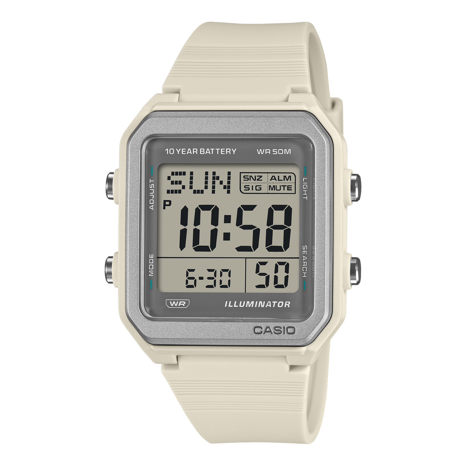 Casio W-221H-8AJF JDM 38.4mm Unisex Digital Watch World Time 10-Year Battery Life 50m WR JDM (Japanese Domestic Market)