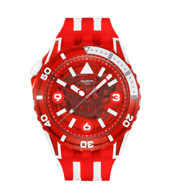 Swatch LION'S MANE unisex watch SSCU09R100 44mm 100m WR quartz