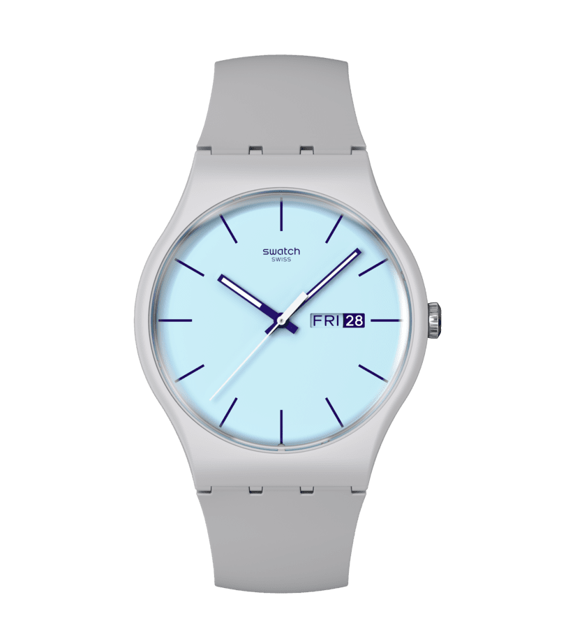 Swatch BLUEBERRY SKY unisex watch S029M702 41mm 30m WR quartz