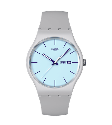 Swatch BLUEBERRY SKY unisex watch S029M702 41mm 30m WR quartz