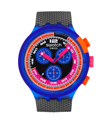 SWATCH NEON PARTY TO THE MAX SB06N102 47mm 30m WR quartz unisex watch