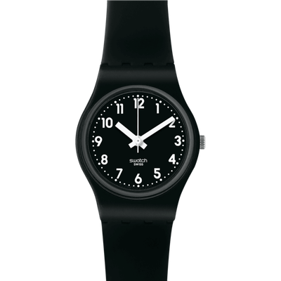 Swatch LADY BLACK SINGLE LB170E 25MM 30M WR women's watch