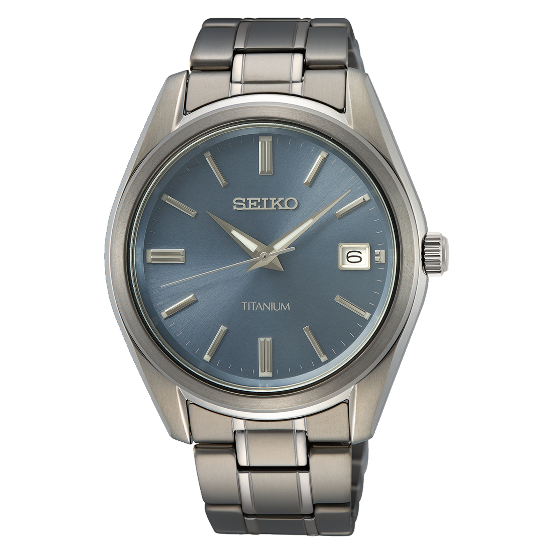 Seiko NeoClassic SUR371P1 Men's Titanium Watch 40.2mm Sapphire Crystal 100m WR Titanium Strap and Case - Quartz