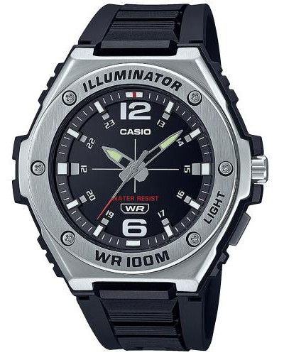 Reloj deportivo hombre Casio MWA-100H-1AV Luz Correa de resina 100m Water resist