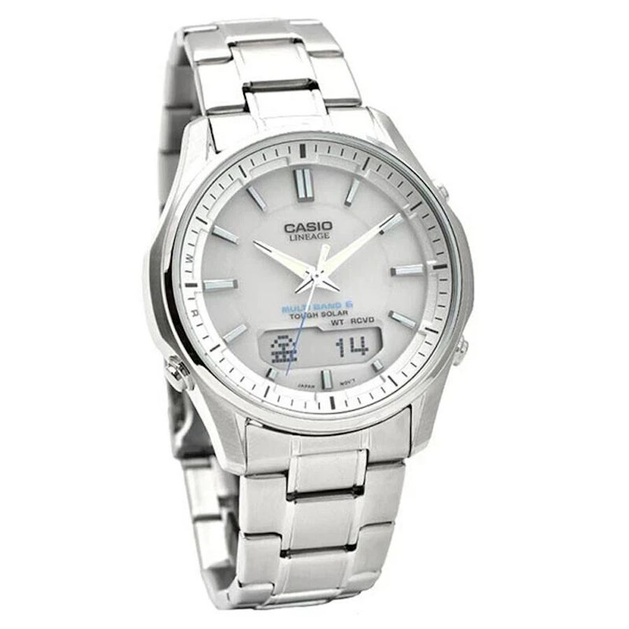 Casio Lineage LCW-M100DE-7AJF JDM 40MM 50M WR radio-controlled sundial Multiband 6 (worldwide) JDM (Japanese domestic market) Neobrite steel strap