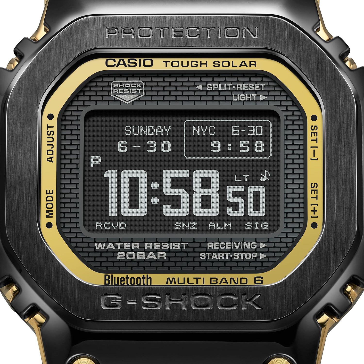 Casio G-SHOCK Full Metal “Black Aged” Bluetooth radio-controlled solar watch GMW-BZ5000BD-1JF 49.3 mm 43.2 mm 13.0 mm. 200 m WR Made in Japan JDM (Japanese domestic market) LCD MIP solar