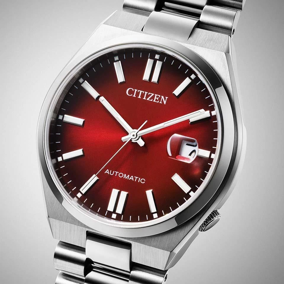 Citizen Tsuyosa Tokyo Cherry Sunburst Men's Automatic Watch NJ0150-56W 40mm Sapphire Crystal 50m WR Steel Strap