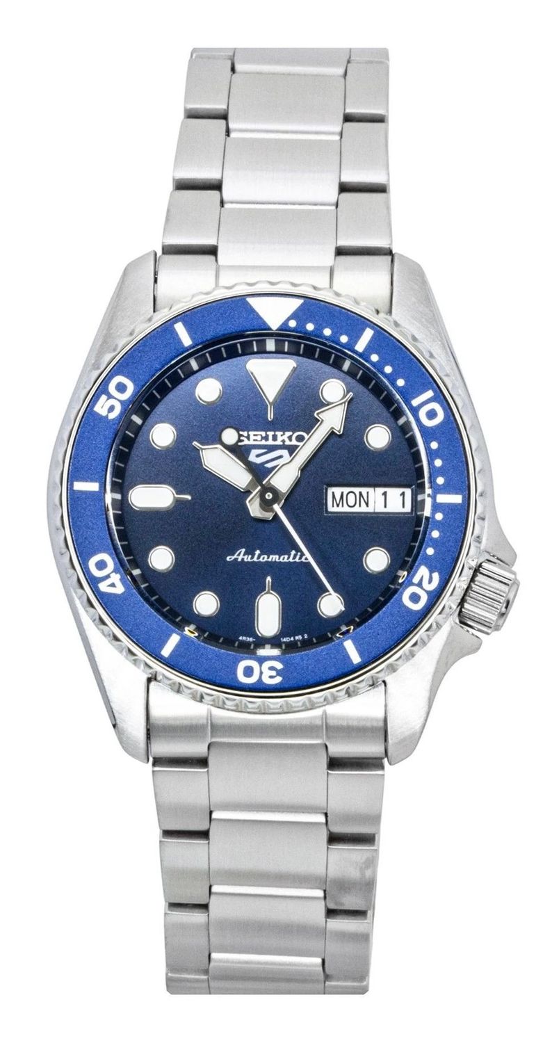 Seiko 5 Sports SRPL77K1 SRPL77 38mm 100m WR automatic men's watch with steel strap 4R36