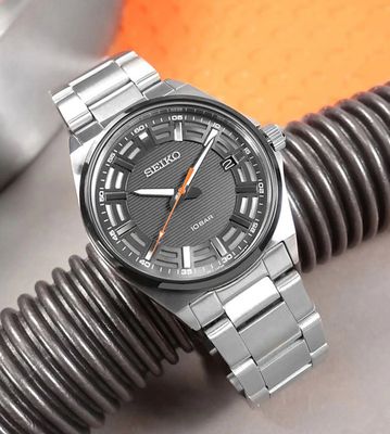 Seiko Sports Essential SUR507P1 Men's Quartz Watch, 40mm, 100m Water Resistance, Steel Strap