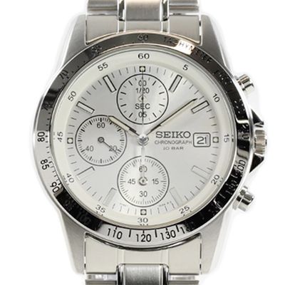 Seiko Spirit Chronograph SBTQ039 Men's Chronograph Watch, 38.5mm, 100m Water Resistance, Steel Strap (JDM – Japanese Domestic Market)