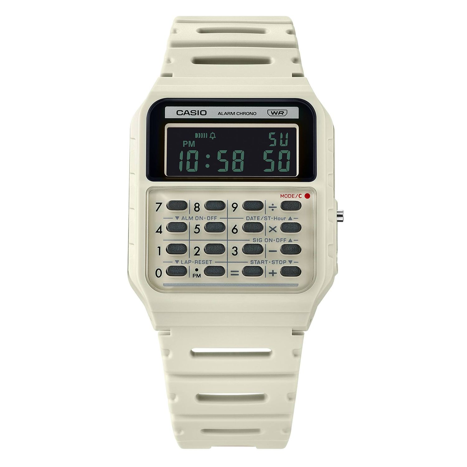 Casio CA-53WB-8B A Tribute to the Casio Mini Calculator Unisex Digital Watch with Calculator 43.2 × 34.4 × 8.2 mm Dual Time Alarm