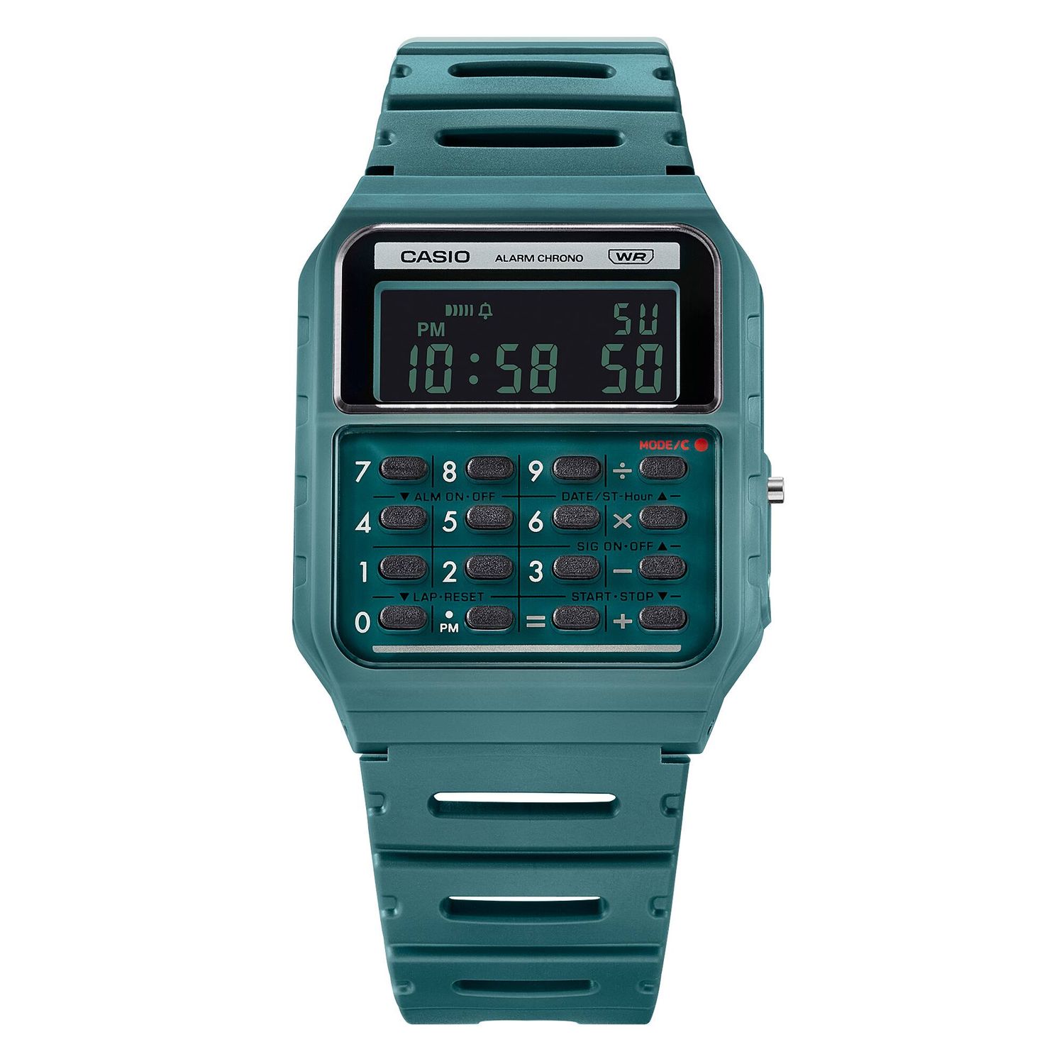 Casio CA-53WB-3B A Tribute to the Casio Mini Calculator Unisex Digital Watch with Calculator 43.2 × 34.4 × 8.2 mm Dual Time Alarm