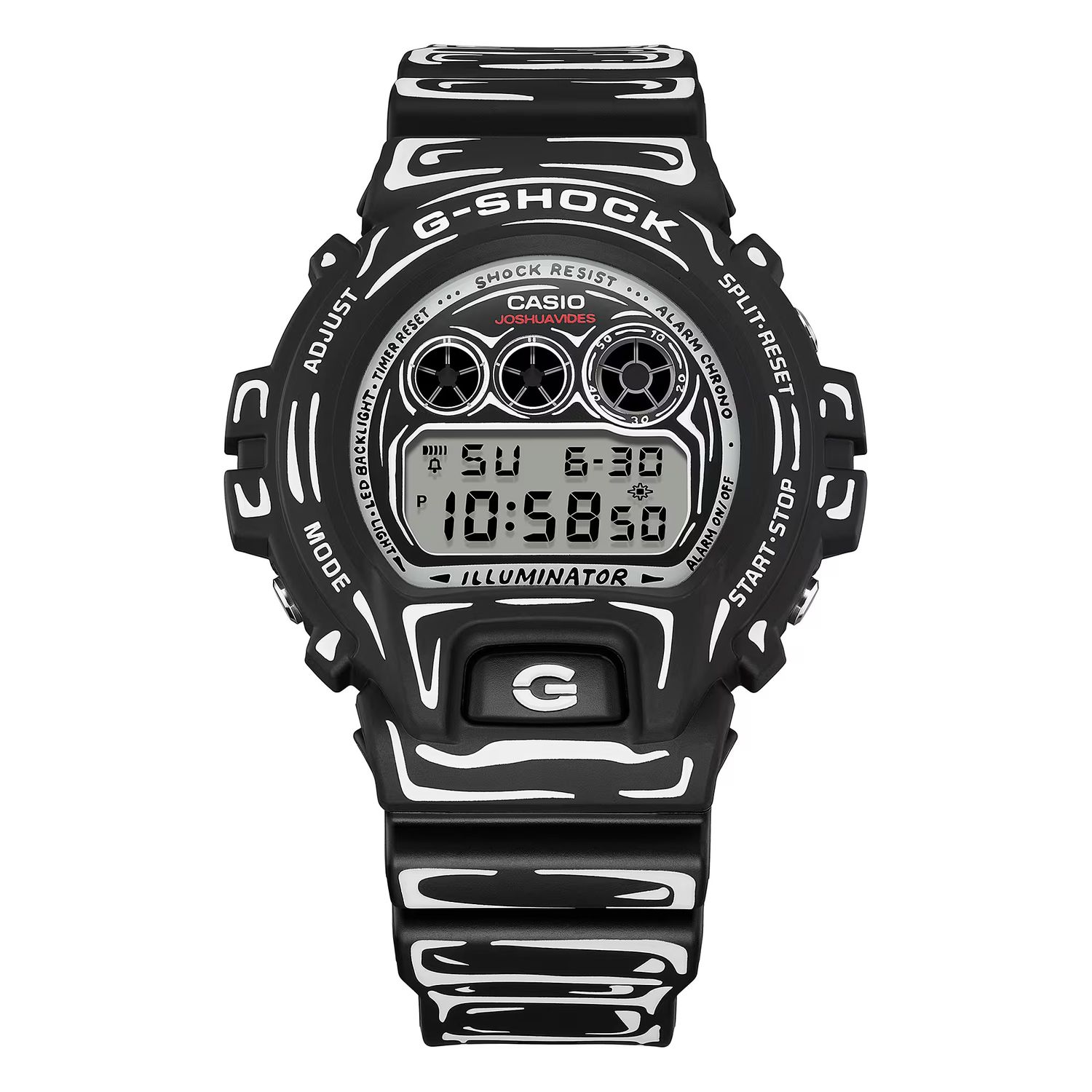 Casio G-Shock DW-6900JV-1JR Men's Sports Watch - JDM JOSHUA VIDES Comic Designer Collaboration Limited Edition, 200m Water Resistance, Shock-Resistant (Japanese Domestic Market)
